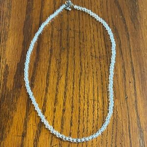 Elegant Clear Quartz Beaded Necklace
